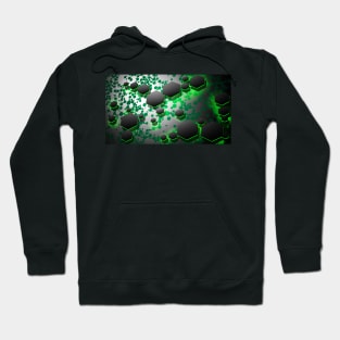 Emerald Hexagon Elegance Hoodie